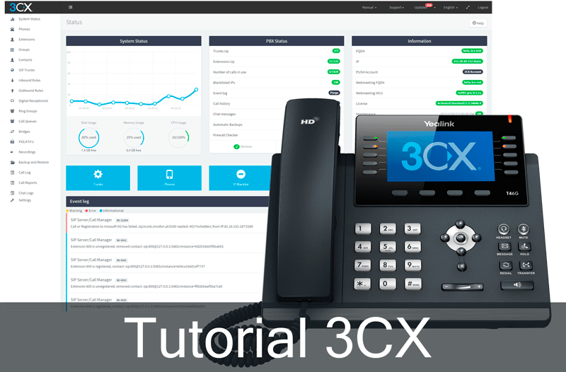 Tutorial 3CX – Traduzindo Prompts de Audio para Portugues
